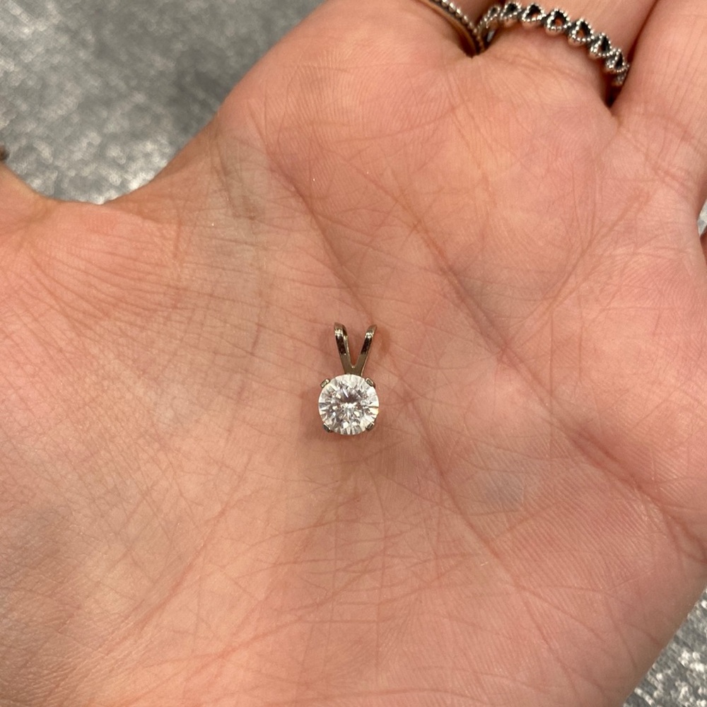 diamond charm for necklace